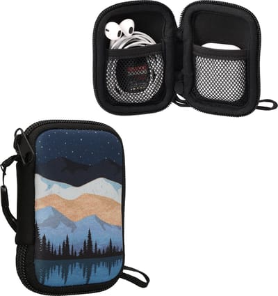 kwmobile hoesje voor draadloze oordopjes - Compatibel met in-ear Headphones - - In Sterrenhemel aan meer design