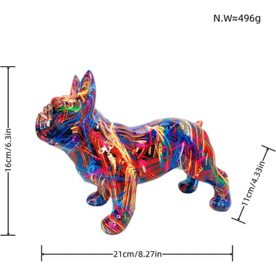 Ornements de chien de corrida à transfert simple moderne, artisanat en résine, cadeau créatif, cadeau de pendaison de crémaillère blue