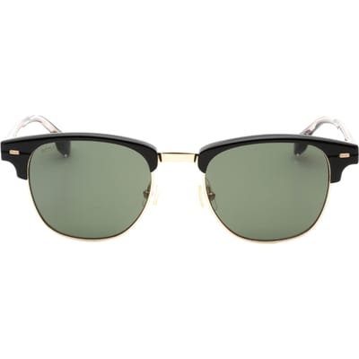 Hugo Boss groene lens zwarte detail gouden zonnebril