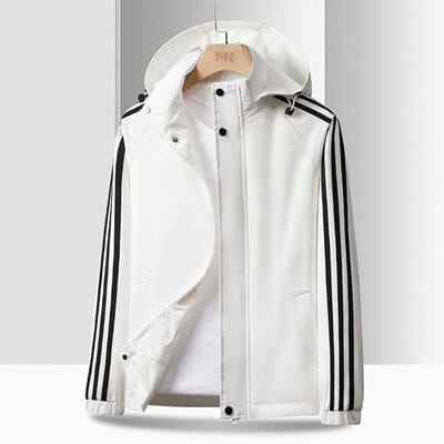 Gestreept Jasje Heren Lente en Herfst Nieuw Koreaanse Stijl Los Casual Jasje Heren Trendy Veelzijdig Sport Honkbal Uniform 5XL gray