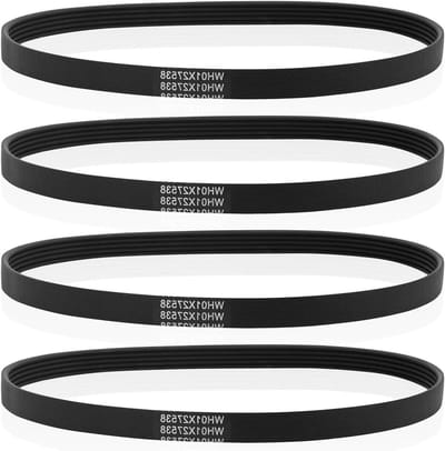 Dailygoods- Aandrijfriem 4 Stuks - Rubber Vervangend Onderdeel - Geschikt voor Wasmachine - Buitenomtrek 56,39 cm - Dikte 1,2 cm - Zwart - Wasmachine Riem