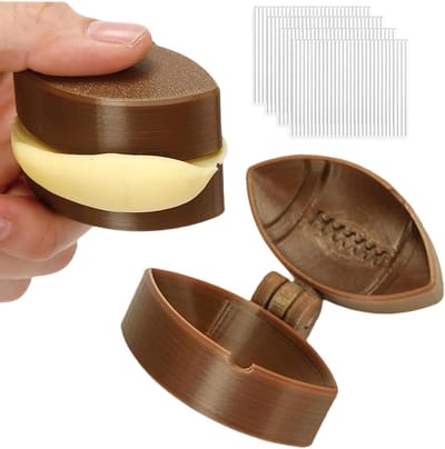 Voetbal Lolly Mal - Cake Pop Maker - Feestelijke Desserts Maken - Realistisch Voetbalontwerp - Set van 2 - Meerkleurig