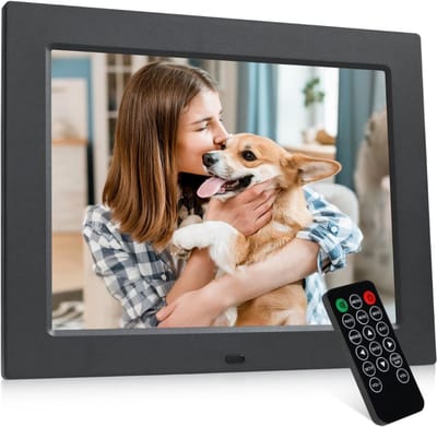 SNJY® Digitale Fotolijst - Digitaal Fotolijstje - Digitaal Fotokader - 8,7 Inch/22,2 cm - Zwart