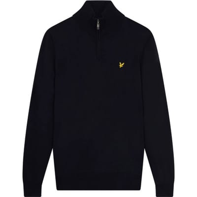 1/4 rits trui Lyle & Scott Core Merino Mix