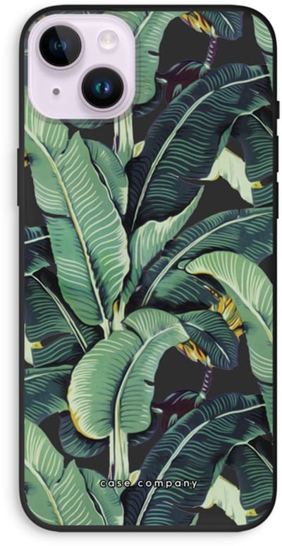 Case Company® - Hoesje geschikt voor iPhone 14 Plus hoesje - Bananenbladeren - Biologisch Afbreekbaar Telefoonhoesje - Bescherming alle Kanten en Schermrand