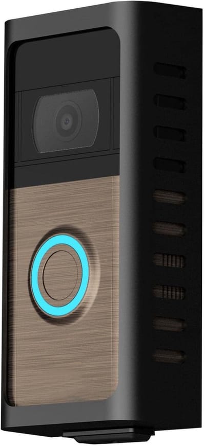 Videodeurbel Camera - Draadloze Deurcamera - Veilige Toegang - 360 Graden Zicht - 6.5x3x13.5cm - Zwart