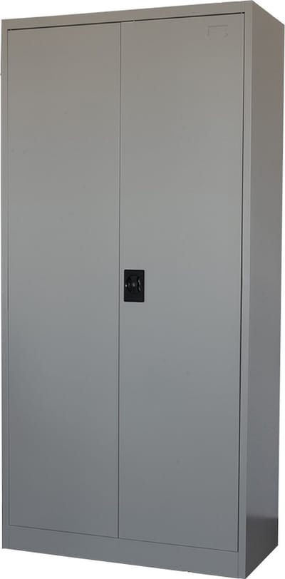 IVOL Archiefkast met slot - Kantoorkast 90 x 185 x 40 cm - Draaideurkast Grijs - 4 Legborden
