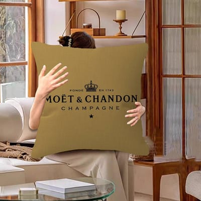Merk M-Moet C-Chandon luxe Kussensloop toon Cadeau Kussenhoes Slaapkamer Huis Bank Stoel Zit Decoratie kussenhoes 40x40cm
