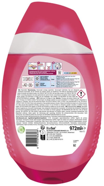 Dreft Quick Wash Pink Fragrance Boost - 972 ml