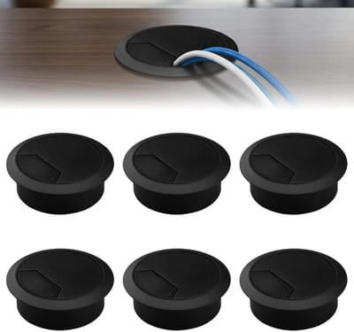 Kabeldoorvoer voor bureau, diameter 60 mm, kabeldoorvoer, kabeluitlaatdoos, kabelmanagement-organizer, bureau - ShopVlot