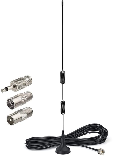 FM-radioantenne met magnetische voet, 3 meter verlengkabel, digitale radio, Bluetooth-stereo-ontvanger, audio- en video-ontvanger voor thuisbioscoop