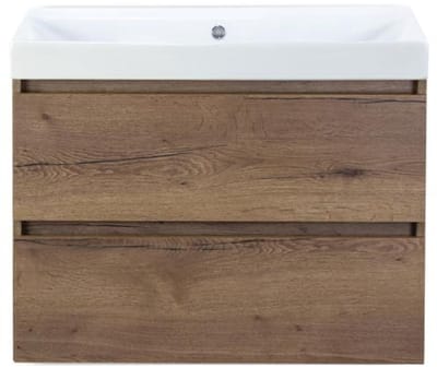 Maxx XL Badmeubelset 80 cm - Tabacco - Wastafel Just Zonder Kraangat