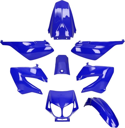 Kappenset Derbi Senda Xtreme, X-race glans blauw