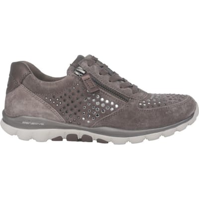 Gabor rollingsoft sensitive 76.968.30 - dames rollende wandelsneaker - Grijs - maat 37.5 (EU) 4.5 (UK)