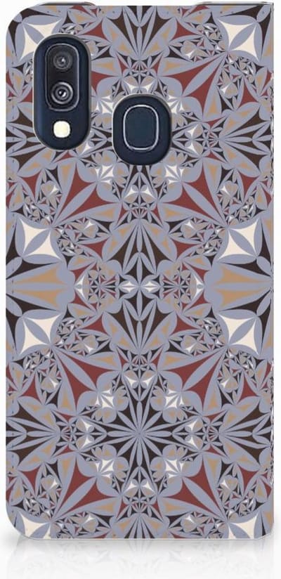 Samsung Galaxy A40 Standcase Flower Tiles