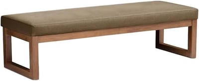 Bankkussen Outdoor - Zitkussen Tuin - Comfortabel Zitten - Antislip Onderkant - 100x50x5cm - Lichtbruin