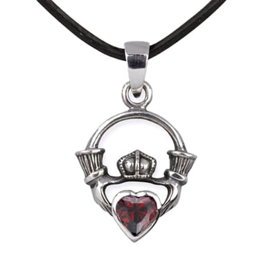 Zilveren Claddagh hanger (K068)