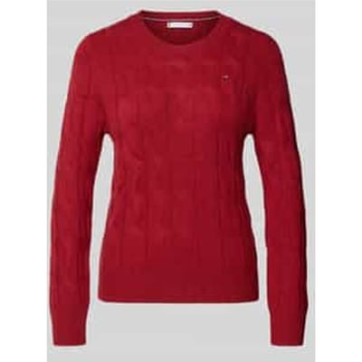Regular fit gebreide pullover van pure wol