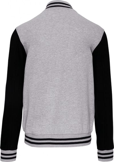 Kariban College jacket unisex K497 - Oxford Grey / Black - 3XL