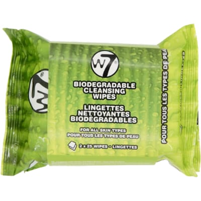 W7 biologisch afbreekbare reinigingsdoekjes - 2 x 25 stuks