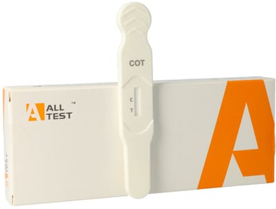 Nicotinetest Test Speeksel Cotinine - Detectie van Nicotine, Vapen en Rook - Thuistest Binnen 10 minuten Resultaat