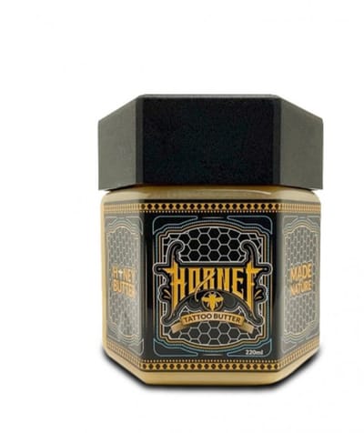 HORNET | Honey | Tattoo Boter 220 ml | Huidverzorging | Tattoo Verzorging | Veganistisch | Vegan | Zoet honingaroma | 100 % natuurlijk |