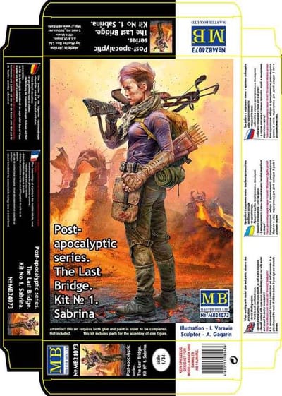 Master Box Modelbouwpakket Militaire voertuigen - 24073 Post-Apocalyptic series. The last bridge. Kit No.1. Sabrina Plastic - 1:24 - Modelbouw