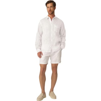 Shirt met lange mouwen Haris Cotton Front Pocket