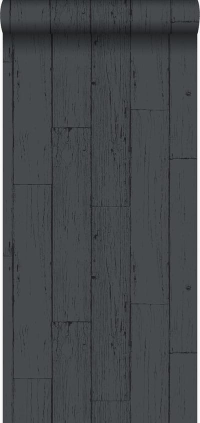 Origin Wallcoverings behang verweerde houten planken donkergrijs - 347537 - 53 cm x 10,05 m