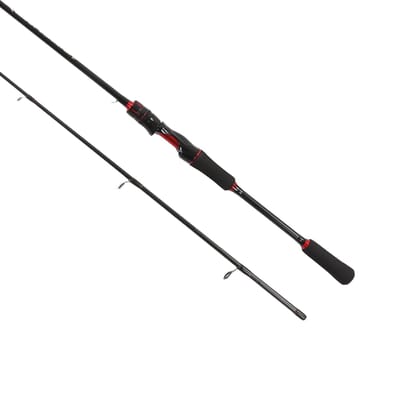 Canne à pêche 1,8 m Baitcaster Canne à pêche Corps principal en carbone Poignée EVA pour eau salée eau douce Poignée droite black