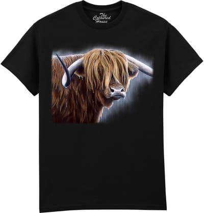 Schotse Hooglander Highland Bull The Coloured House T-shirt M
