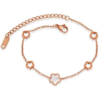 Mode Hart Bedel Roestvrij Stalen Armband Voor Vrouwen Vintage Goud Punk Dikke Ketting Armbanden Om de Hand Nieuwe Sieraden Cadeau white