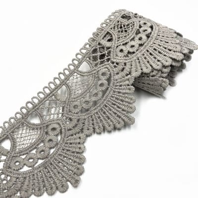 Allecto - Vintage Kanten Riem - Decoratieve Band - 6.5cm Breedte