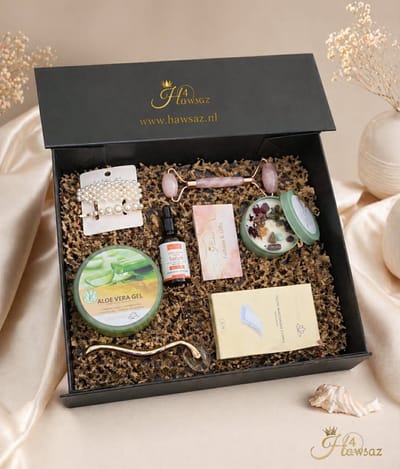 Verzorgingsset 21 stuks - Edelsteen geurkaars - Serum - Aloë Vera Gel - Geschenksets - Huidverzorging geschenkset - Cadeausets voor dames - Verwenpakket - Geschenkset - Luxe Cadeaupakket - Relax Cadeau - verzorgingsproducten