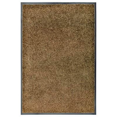 vidaXL - Deurmat - wasbaar - 60x90 - cm - bruin