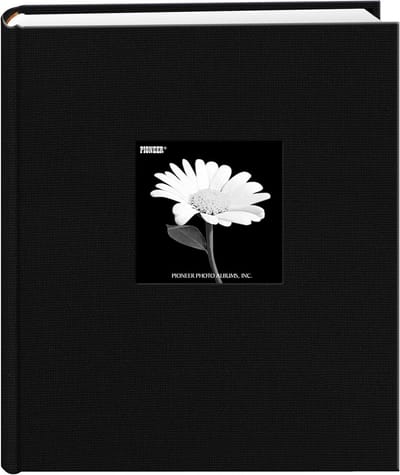 Fotoalbum - Album voor foto's - Herinneringen bewaren - Stoffen kaft - 29.5 x 26 x 5 cm - Zwart