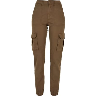 Urban Classics - Cotton Twill Utility Cargobroek - Taille, 26 inch - Olijfgroen