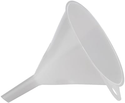 Trechter Ø 12 cm - Kunststof, Wit - Perfect voor Keuken en Tuin