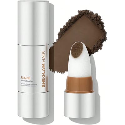Fix & Fill Hairline Powder-Sable, Haarlijndekking & Haarlijnopvulling, Voor gescheiden haar, Snelle oplossing voor dunne haarlijn, Haarschaduwpoeder, Haaruitgroei bijwerken, Langdurig resultaat & Verstopt de haarzakjes niet, Fijne textuur & Klontvrij, Voor vrouwen & mannen