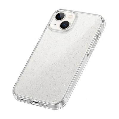 Glitter Hoesje Geschikt voor iPhone 14 plus Telefoonhoesje Case transparant