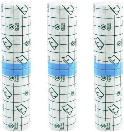 Dailygoods- Tattoofolie Waterdicht - 3 Rollen - 15 cm x 1 m - Transparante Bandage - Tweede Huid - Genezing Tatoeage - Tatoeagepleister