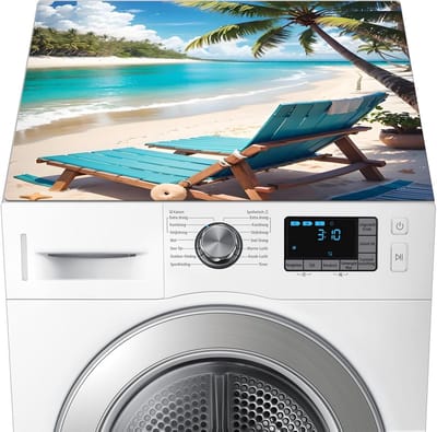 Antislip Wasbakrubber en Beschermhoes voor Wasmachine of Droger - 60x60 cm - Asgrijs Patroon