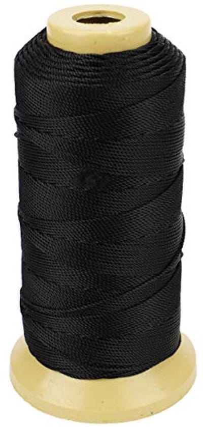 Gedraaid Nylon Touwkoord voor Tuinieren en Do-It-Yourself Projecten - Zwart, 1 mm, 200 meter