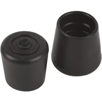 Fix-o-moll Antislip-eindkap - Voor Stoelpoot - Rond Rubber Zwart - Diam. 16mm - 4 Stuks