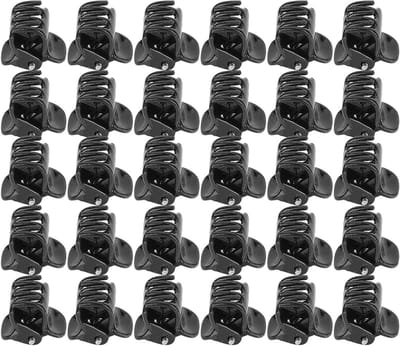 Mini Haarclips - 100 Stuks Zwarte Plastic Clips voor Meisjes en Kinderen, Perfect voor Feestjes en Speciale Gelegenheden