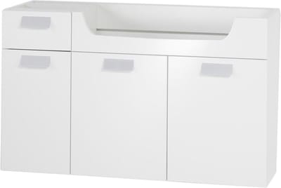 Differnz Onderkast 100x60x33cm met softclose MDF Wit