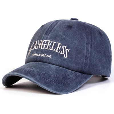 Unisex Los Angeless Borduur Wassen Baseballpetten Verstelbare Casual Petten Lente En Herfst Buiten Zonbescherming Pet gray