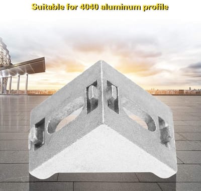 Dailygoods- Hoekbeugel 25 Stuks - Aluminium Hoekbeugel - Duurzaam - Versteviging - Geschikt voor 4040 Profielen - Eenvoudig te Gebruiken - Hoekverbinder