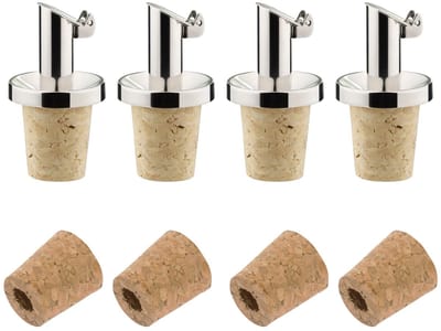 Westmark 4 schenktuit »Inox Oil Special« + 4 vervangende kurken, 478022E3