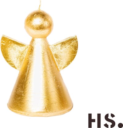 Home Society - Engel kaarsen - Maat L - Doos 12 stuks - Goud - 11.5 cm hoog